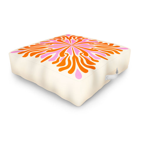 Angela Minca Abstract Symmetry Petals 2 Outdoor Floor Cushion