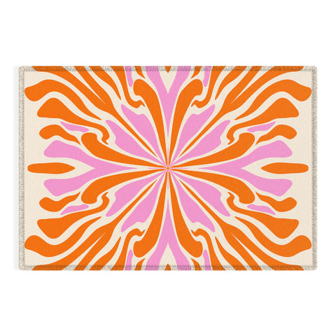 Angela Minca Abstract Symmetry Petals 2 Outdoor Rug