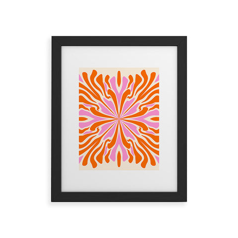 Angela Minca Abstract Symmetry Petals 2 Framed Art Print
