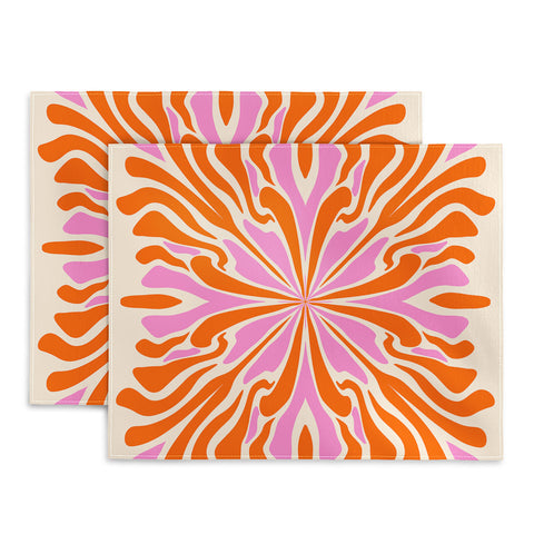 Angela Minca Abstract Symmetry Petals 2 Placemat