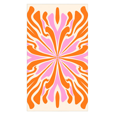 Angela Minca Abstract Symmetry Petals 2 Tablecloth