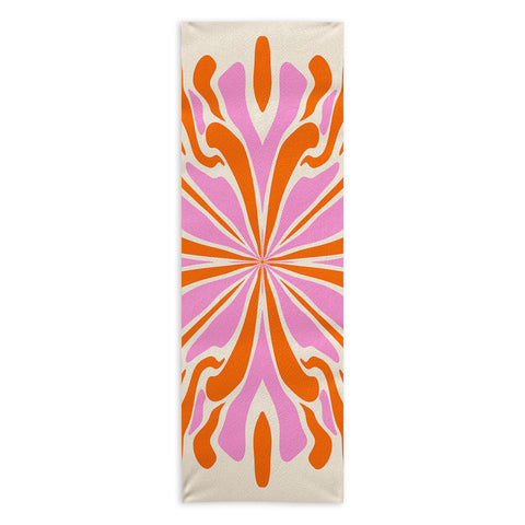 Angela Minca Abstract Symmetry Petals 2 Yoga Towel