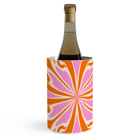 Angela Minca Abstract Symmetry Petals 2 Wine Chiller