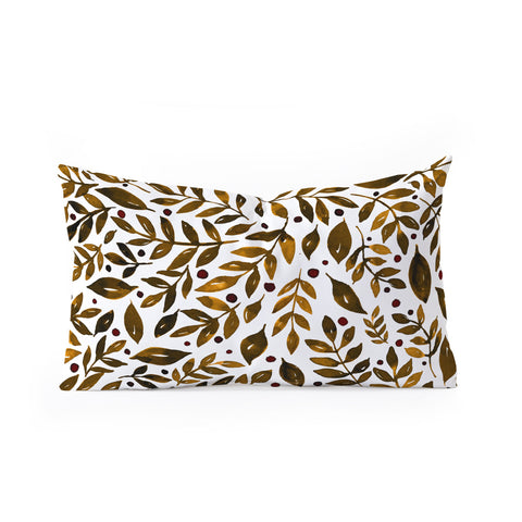 Angela Minca Autumn branches Oblong Throw Pillow