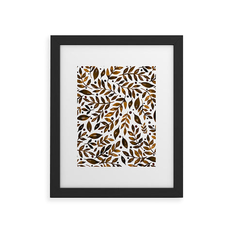 Angela Minca Autumn branches Framed Art Print