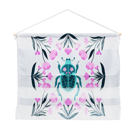 Angela Minca Beetle and flowers Wall Hanging Landscape