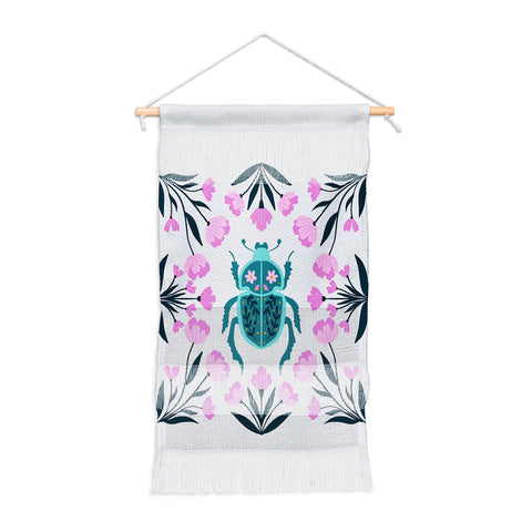 Angela Minca Beetle and flowers Wall Hanging Portrait