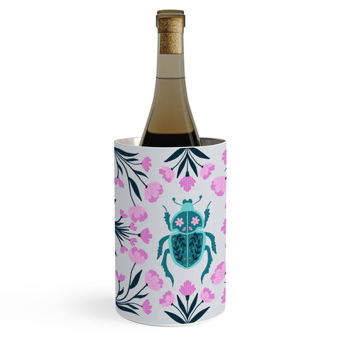 Angela Minca Beetle and flowers Wine Chiller