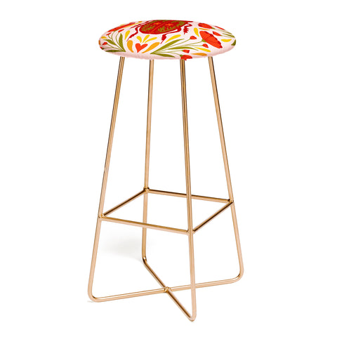 Angela Minca Beetle with flowers Bar Stool