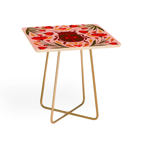 Angela Minca Beetle with flowers Side Table