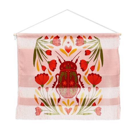 Angela Minca Beetle with flowers Wall Hanging Landscape