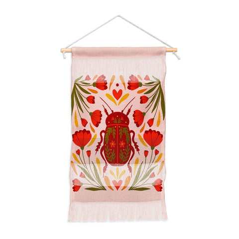 Angela Minca Beetle with flowers Wall Hanging Portrait