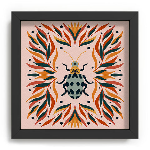 Angela Minca Bugs and leaves Recessed Framing Square