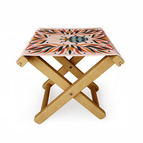 Angela Minca Bugs and leaves Folding Stool