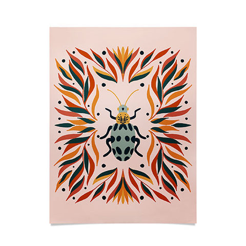 Angela Minca Bugs and leaves Poster