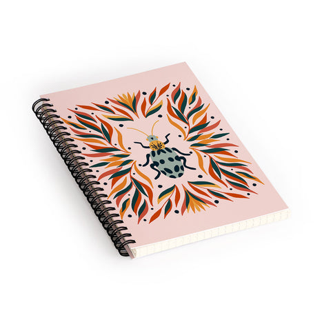 Angela Minca Bugs and leaves Spiral Notebook