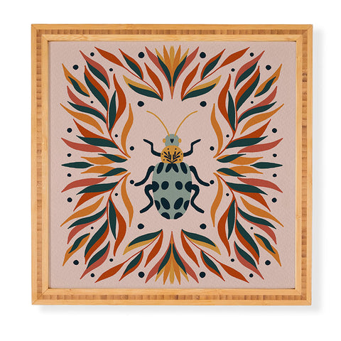 Angela Minca Bugs and leaves Framed Wall Art