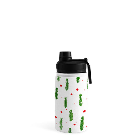 Angela Minca Christmas branches and berries Water Bottle