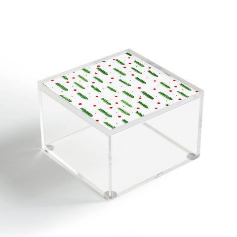 Angela Minca Christmas branches and berries Acrylic Box