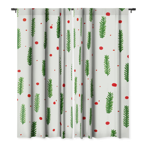 Angela Minca Christmas branches and berries Blackout Non Repeat