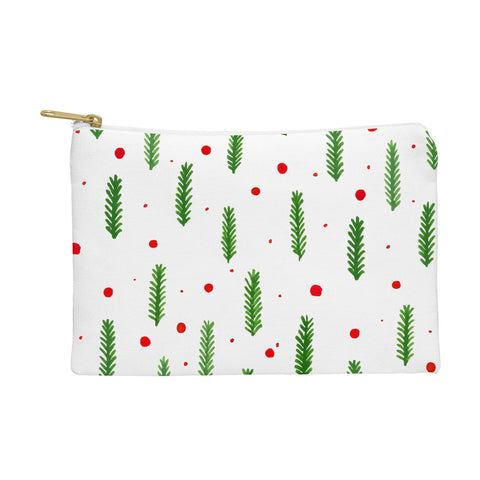 Angela Minca Christmas branches and berries Pouch