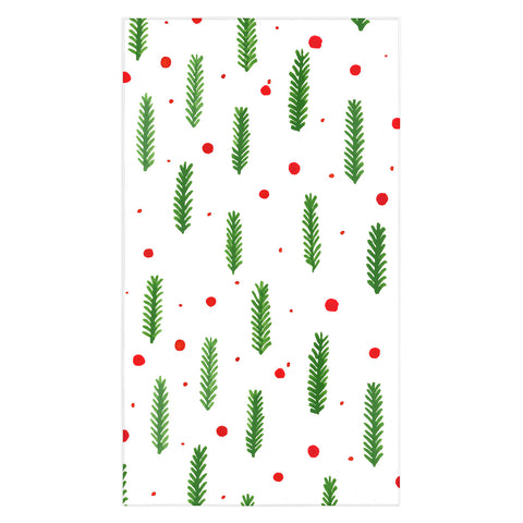 Angela Minca Christmas branches and berries Tablecloth