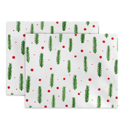 Angela Minca Christmas branches and berries Placemat