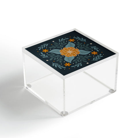 Angela Minca Circular flowers Acrylic Box