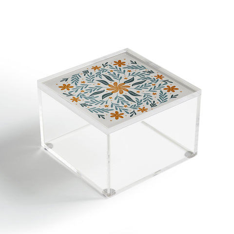 Angela Minca Circular flowers branches Acrylic Box