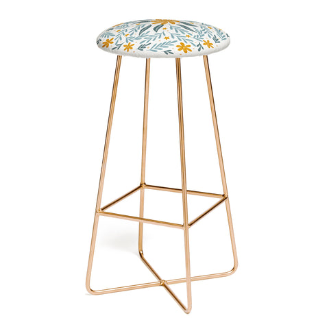 Angela Minca Circular flowers branches Bar Stool