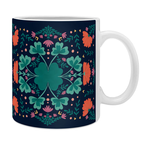 Angela Minca Clovers and flowers Coffee Mug