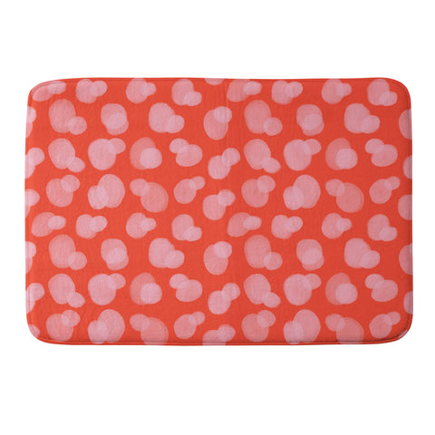 Angela Minca Cute abstract dots Memory Foam Bath Mat