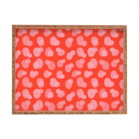 Angela Minca Cute abstract dots Rectangular Tray