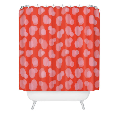 Angela Minca Cute abstract dots Shower Curtain