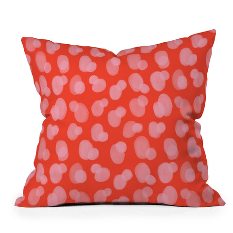 Angela Minca Cute abstract dots Throw Pillow