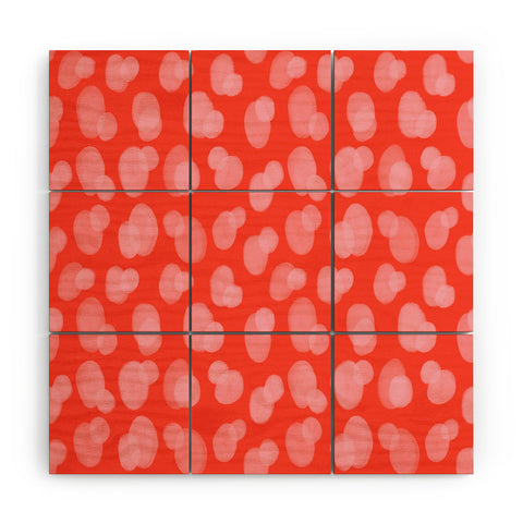 Angela Minca Cute abstract dots Wood Wall Mural