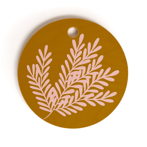 Angela Minca Cute simple branch Cutting Board Round