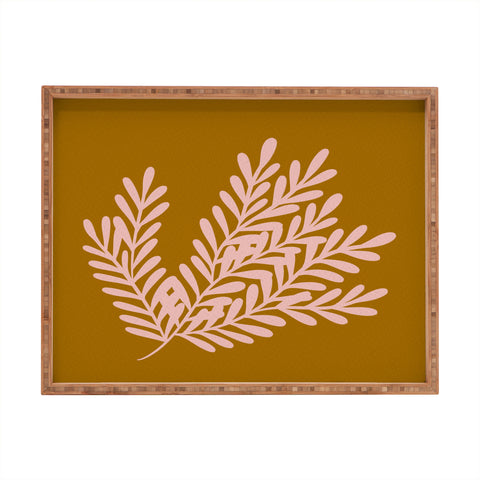Angela Minca Cute simple branch Rectangular Tray