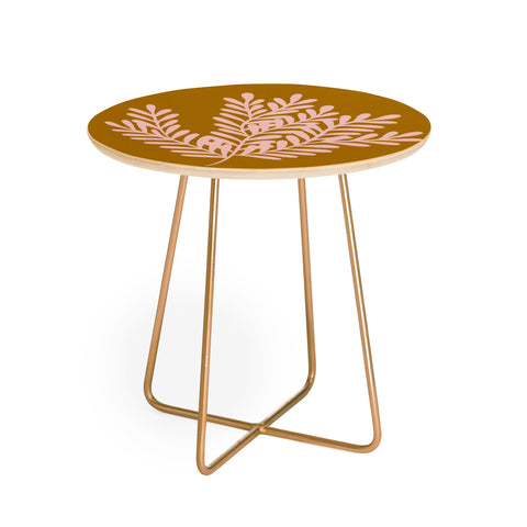 Angela Minca Cute simple branch Round Side Table