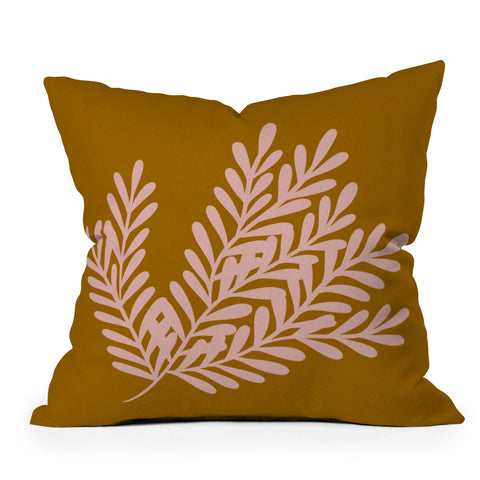 Angela Minca Cute simple branch Outdoor Throw Pillow