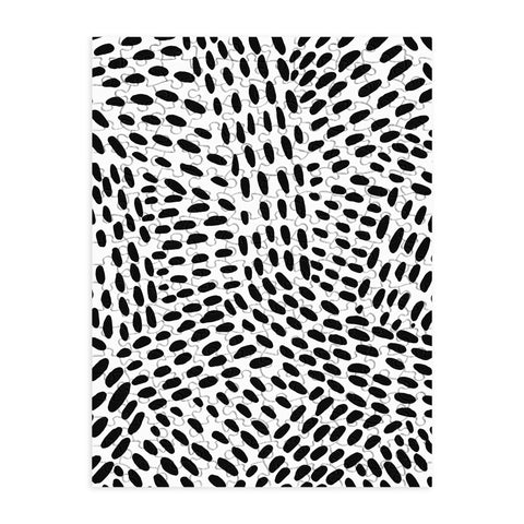 Angela Minca Dot lines black and white Puzzle
