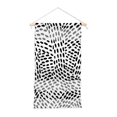 Angela Minca Dot lines black and white Wall Hanging Portrait