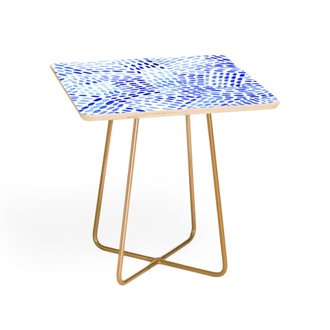 Angela Minca Dot lines blue Side Table