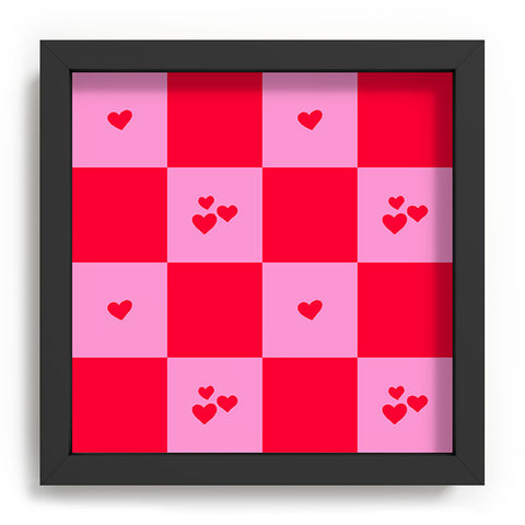 Angela Minca Grid pattern hearts Recessed Framing Square