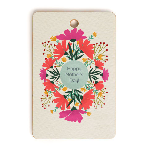 Angela Minca Happy mothers day floral Cutting Board Rectangle