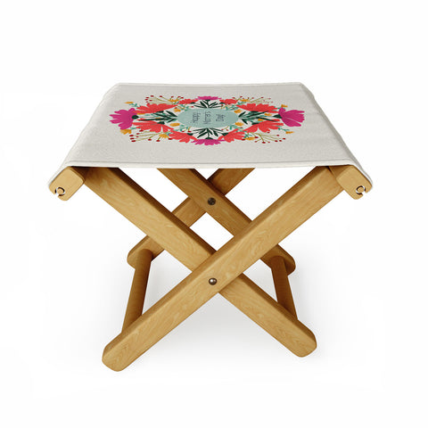 Angela Minca Happy mothers day floral Folding Stool