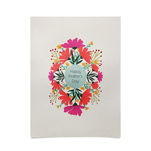 Angela Minca Happy mothers day floral Poster