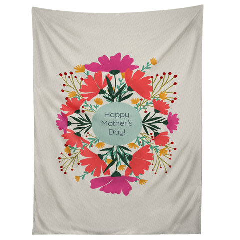 Angela Minca Happy mothers day floral Tapestry