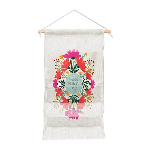 Angela Minca Happy mothers day floral Wall Hanging Portrait