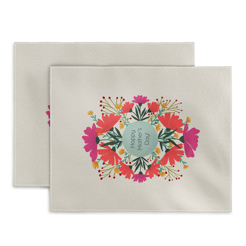 Angela Minca Happy mothers day floral Placemat